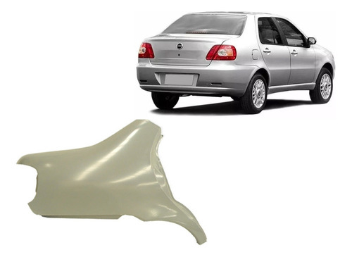 Guardabarro Trasero Fiat Siena 2004 2005 2006 2007 Derecho