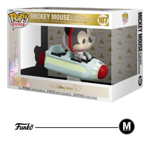Funko Pop Mickey Mouse At The Space Mountain Attraction #107