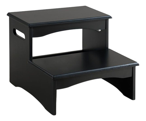 Taburete De Dormitorio De Madera Con Acabado Negro Courtney