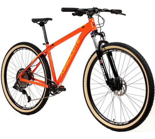 Bike Mtb 29 Absolute 12v Freios Hidráulicos Suspensão Trava Cor Laranja/Laranja - Nero Tamanho do quadro 17