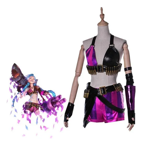 Perfect League Of Legends Jinx Lol Cosplay Ropa De Mujer