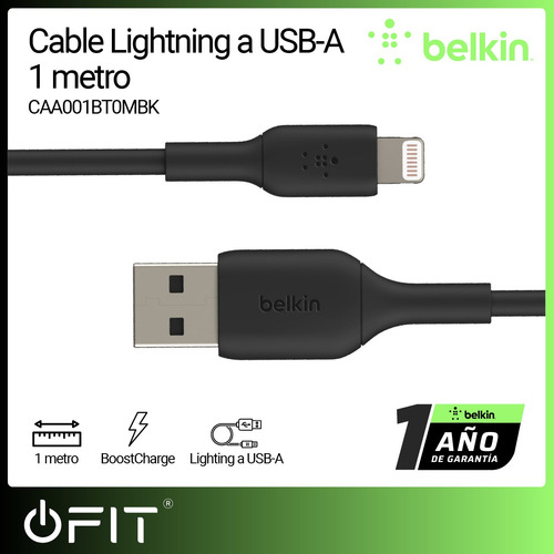 Cable Lightning A Usb Belkin Original 1m Para iPhone