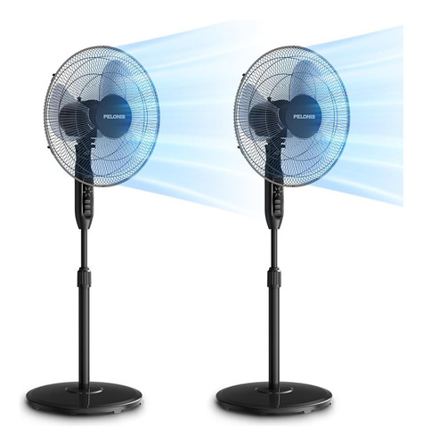 Pelonis 16 Ventilador De Pie De Pedestal Oscilante Con Mando