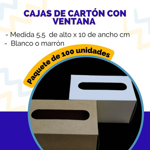 Cajas De Cartón Con Ventana - 12 Unidades