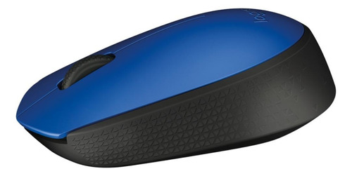Mouse Inalámbrico Azul Con Negro Logitech M170