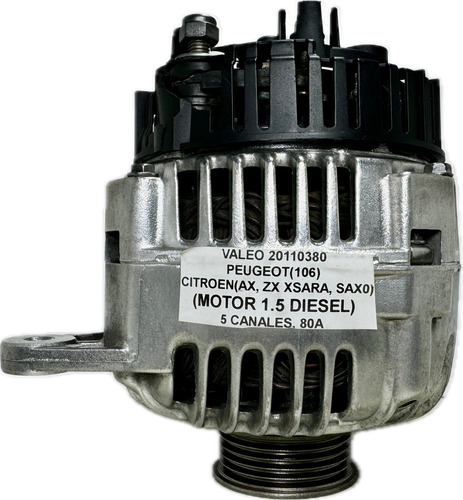 Alternador Citroen Ax/zx/xsara/saxo (1.5 Diesel) Original (Reacondicionado)