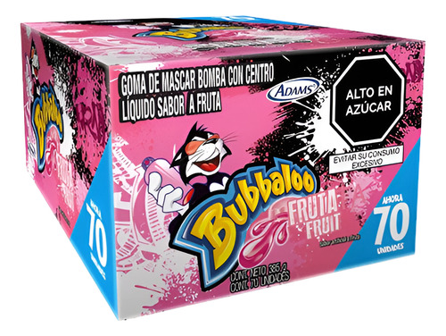 Chicle Bubbalo Frutas - 70 Und