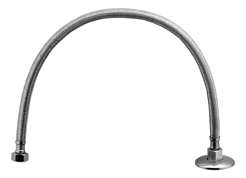 Ligação Mangueira Flexível Malha De Inox 1/2 40cm Lorenzetti Acabamento Cromado Cor Cromado