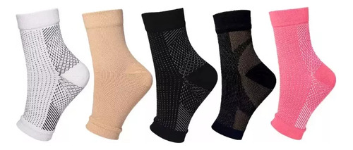 5 Pares De Calcetines De Compresión Deportivos Para Fascitis