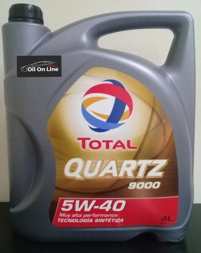 Aceite Total Quartz 9000 Sintetico 5w40 4litros Nafta Diesel