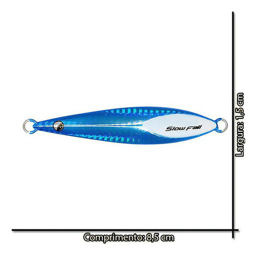 Isca Artificial Slow Fall 40g 8,5cm Jig Jignesis Para Pesca