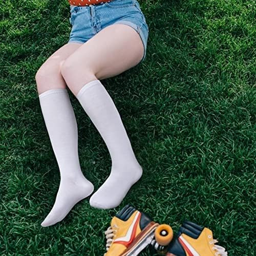 4 Pares De Calcetines Casuales De Algodón Hasta La Rodilla P