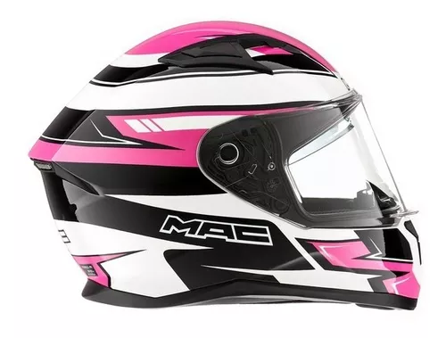 Casco Integral Mac Speed Riot Pink Dama Mujer Moto Delta Cts