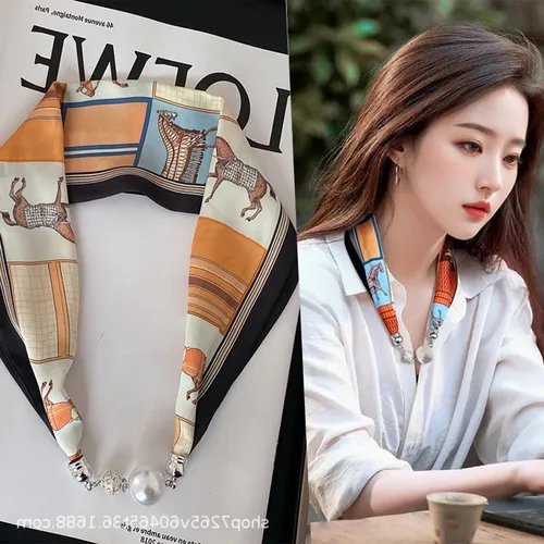 Silk Scarf Lightweight Summer Accessory Neck Protection
