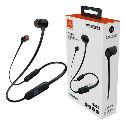 Imagen 1 de 7 de Auriculares Inalámbricos Jbl Tune 110bt Black