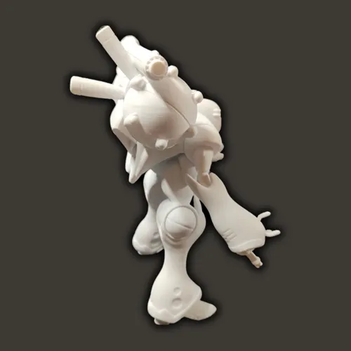Robotech Zentraedi Queadluun-rau 17cm De Alto Color Blanco