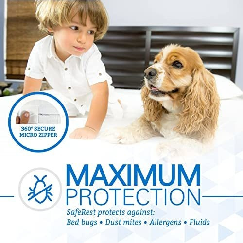 Protector De Colchón Saferest - Impermeable 15-18puLG -