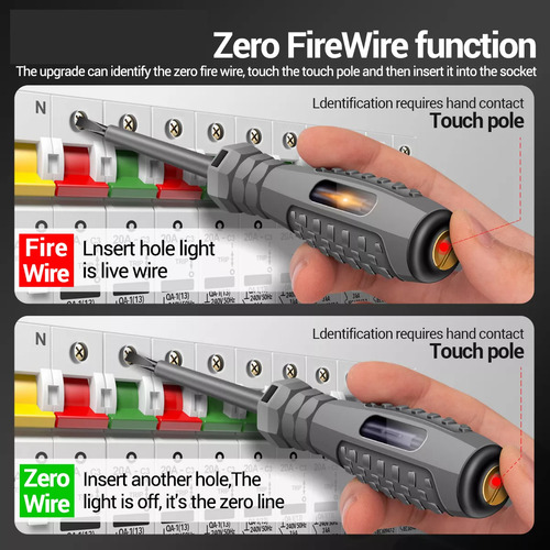 4 Piezas De Lápiz Detector De Voltaje Con Punta Aislada