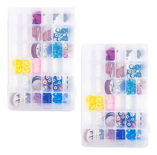 Organizador Estuche Joyeria Plastico Transparente 36 2