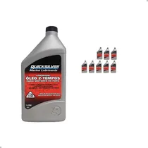 Comprar Óleo Tcw3 Quicksilver 2 Tempos Motor De Popa Kit Com 8 Lts