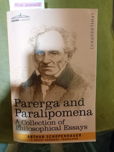 Schopenhauer, Parerga And Paralipomena. No Se Hacen Envios