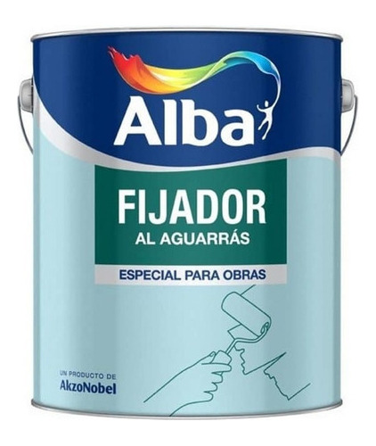 Fijador Al Aguarras 4 L Alba Standard Interior Exterior Mm