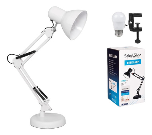 Lámpara De Escritorio Con Abrazadera Tipo C Y Brazo Flexible