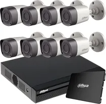 Comprar Kit Seguridad Dahua Full Hd Dvr 8 + Disco 1 Tb Instalado + 8 Camaras 2mp 1080p Exterior Infrarrojas + Ip M3k