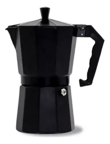 Cafetera Italiana Moka 9 Tazas 450 Cc Color Negro