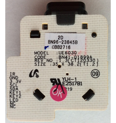 Botonera Samsung Bn96-23845b Bn41-01899a Un32eh4003fxza Gd04 (Usado)