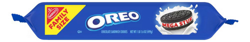 Oreo Mega Stuf Galletas Sándwich Tamaño Familiar 17.6 Oz