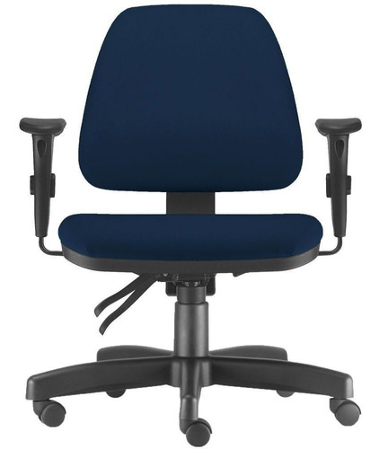 Cadeira De Escritório Giratória Sky Crepe Azul Marinho Cor Azul-marinho Material do estofamento Suede