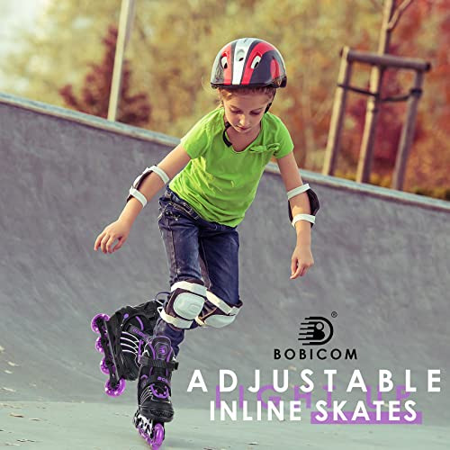 Adjustable Inline Skates With Full Light Up Wheels,outd...