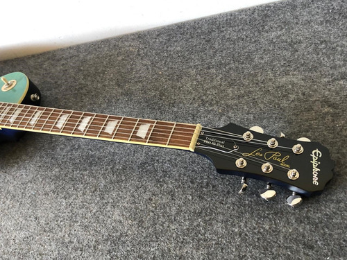 Guitarra Epiphone Les Paul Traditional Pro Plus 3 Con Case Diestro Ocean Blue Pau Ferro (Usado)