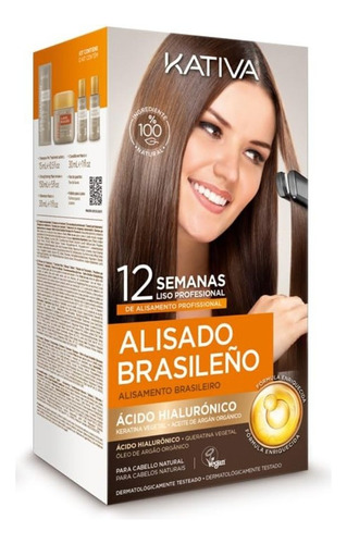 Kativa Alisado Brasileno Brazilian 12 Semanas Pack De 2