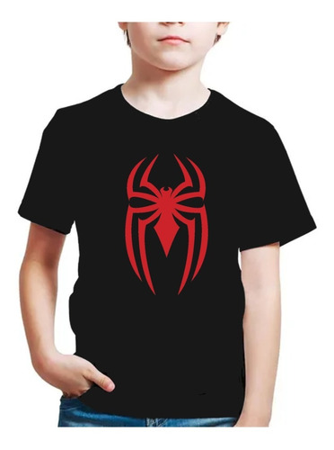 Poleras Niños Estampadas Con Diseño Araña