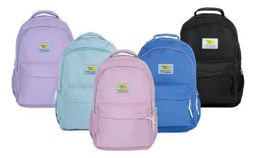 Mochila Bolsa Estudante Notebook Passeio Viagem Impermeável Cor Lilás
