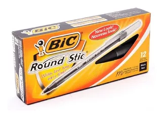 Boligrafo Bic Rondo Round Stic Caja X 12 Unidades Azul O Neg