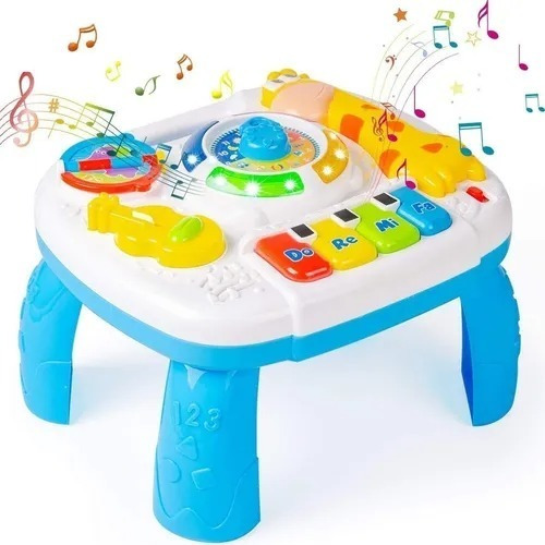 Mesa De Actividad Educativa Didáctica Con Sonidos Luz Bebe