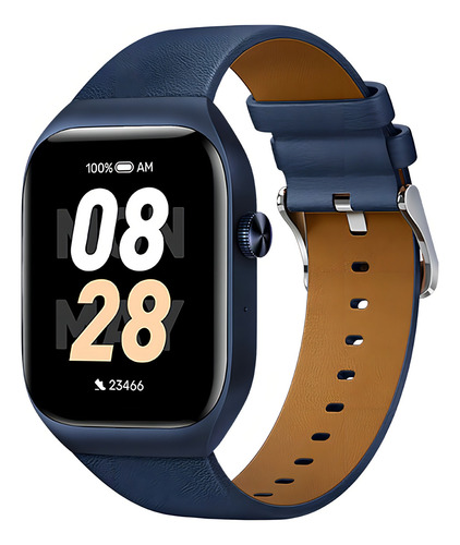 Relógio Smartwatch Mibro T2, Bluetooth, À Prova D'água Caixa Caixa Azul Pulseira Azul