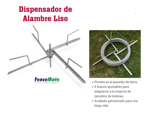 Dispensador De Alambre Liso Para Cercas Electricas