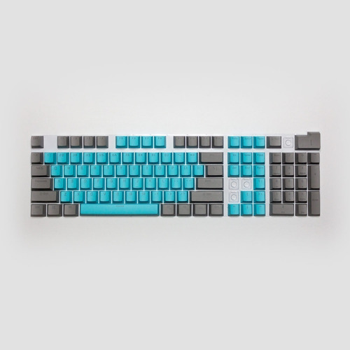 Keycaps Set Color Gris + Celeste