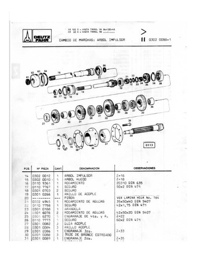 Deutz DX 90 tractor remolcador de repuestos lista 1981 original catálogo de repuestos 