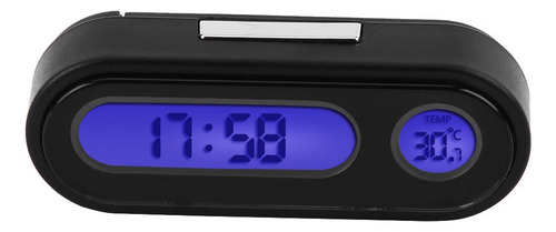Termómetro Reloj Digital Led Electrónico Para Coche 2 En 1