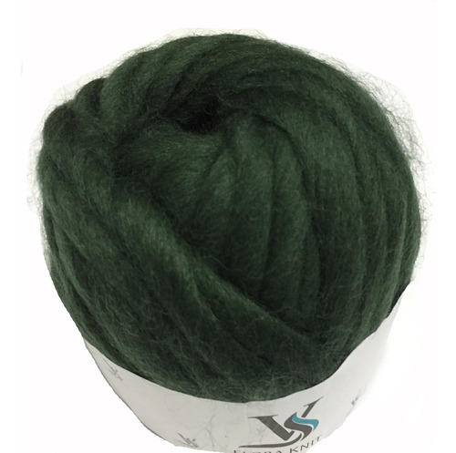 Merino Wool Super Chunky Yarn- Bulky Roving Yarn For Fi...