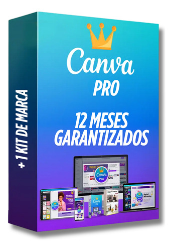 Canva Pro + Kit De Marca - 12 Meses Licencia Anual