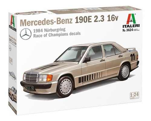 Mercedes-benz 190e 2.3 16v By Italeri # 3624   1/24