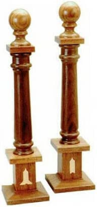 Columna Madera Masonica Regalia Emblema Guardian Mayor S Par