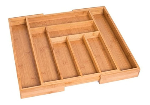 Birdrock Home Bamboo  Organizador Desplegable De Utensilios