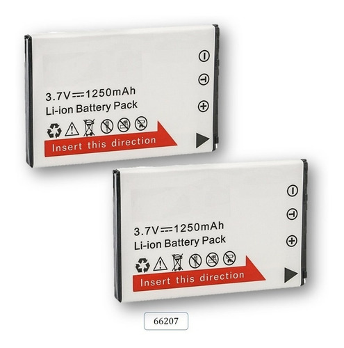 (2) Baterias Mod. 66207 Para Casio Exilim Ex-z77